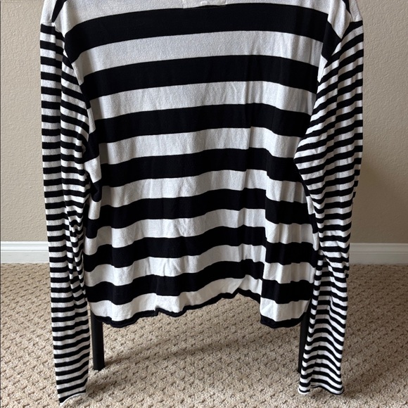 The Great Black and White Striped Long Sleeve Top - Picture 5 of 6